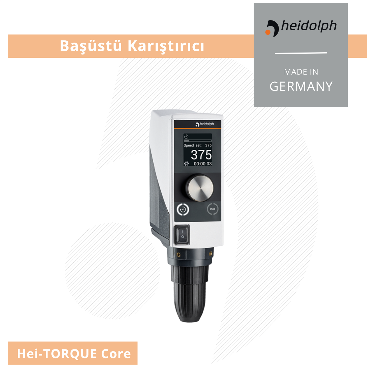 HEIDOLPH Hei-TORQUE Core – Profesyonel Başüstü Karıştırıcı