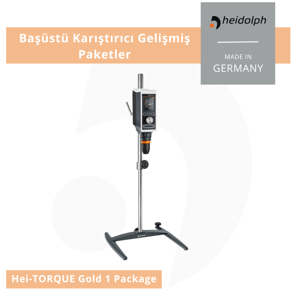 HEIDOLPH Hei-TORQUE Gold 1 – Profesyonel Başüstü Karıştırıcı Paketi