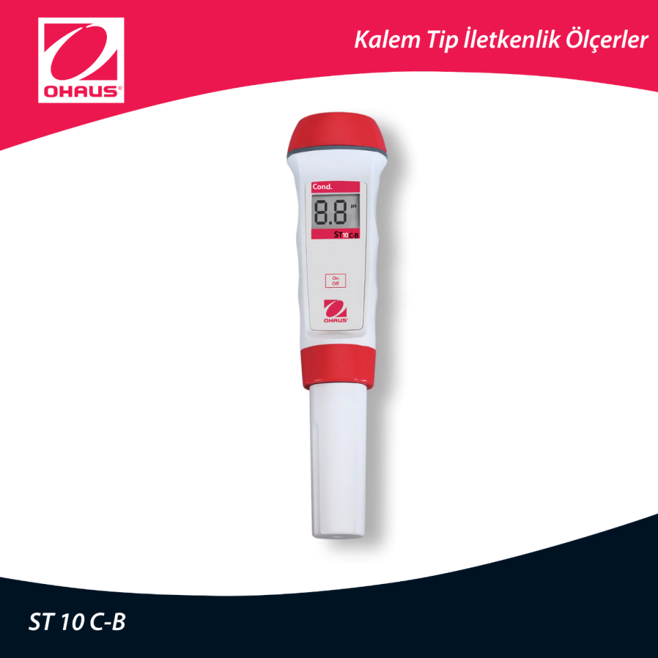 OHAUS ST 10 C-B Kalem Tip İletkenlik Ölçer