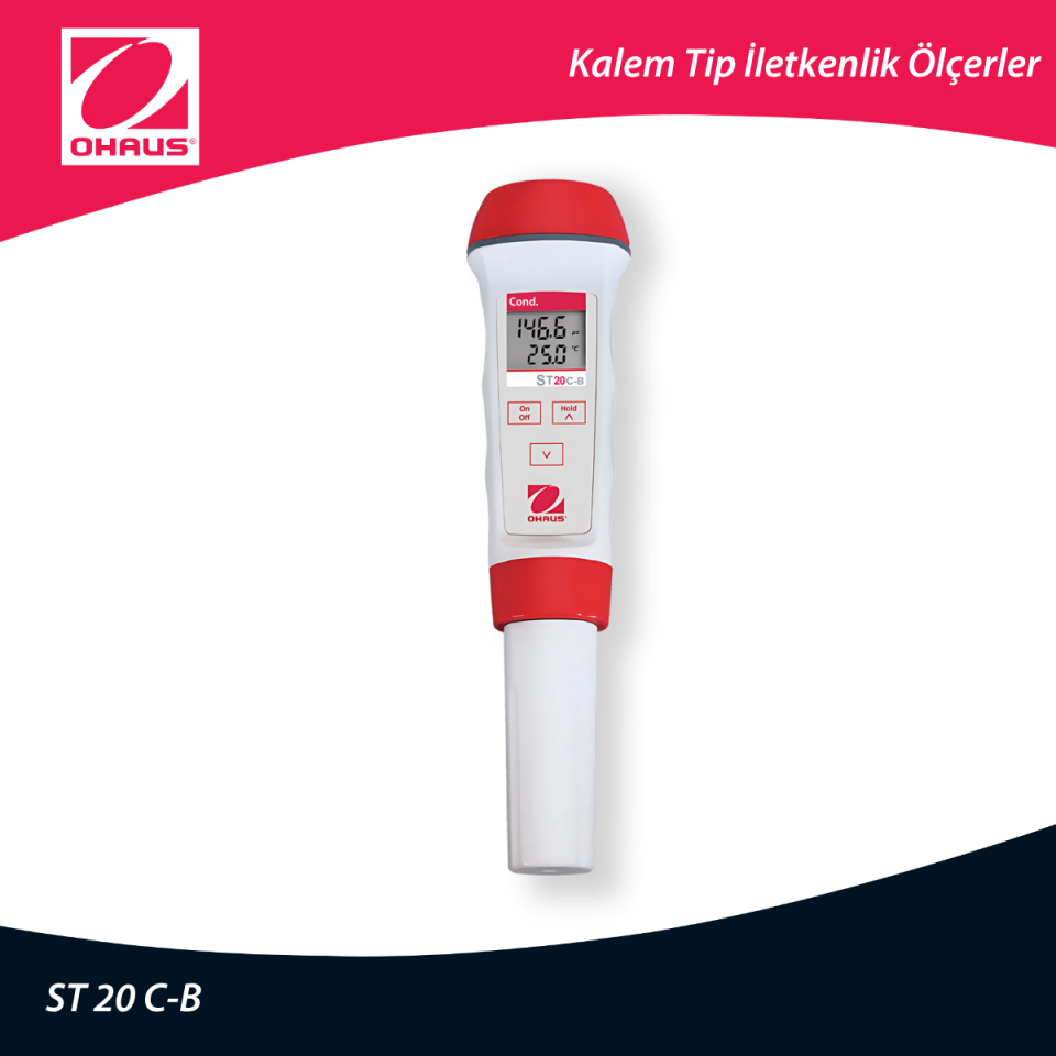 OHAUS ST 20 C-B Kalem Tip İletkenlik Ölçer
