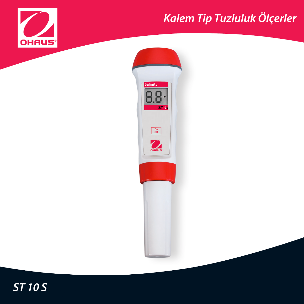OHAUS ST 10 S Kalem Tip Tuzluluk Ölçer
