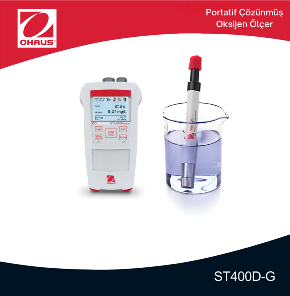 OHAUS ST 400 D-G Portatif Oksijen Metre