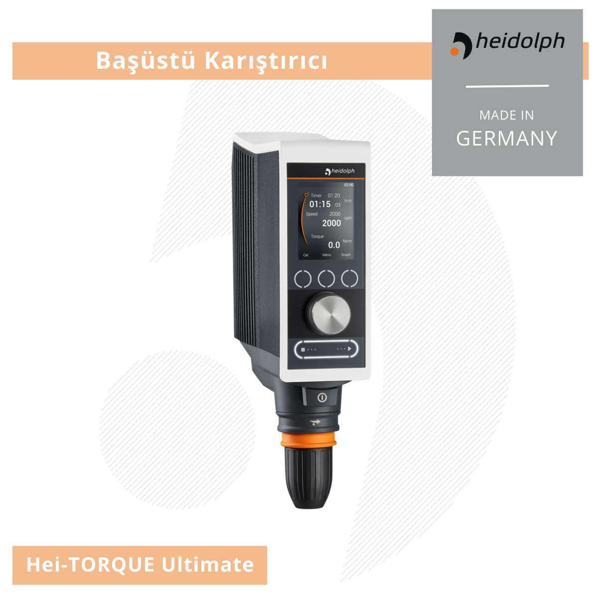HEIDOLPH Hei-TORQUE Ultimate Başüstü Karıştırıcı - 100 & 200 & 400 Ncm