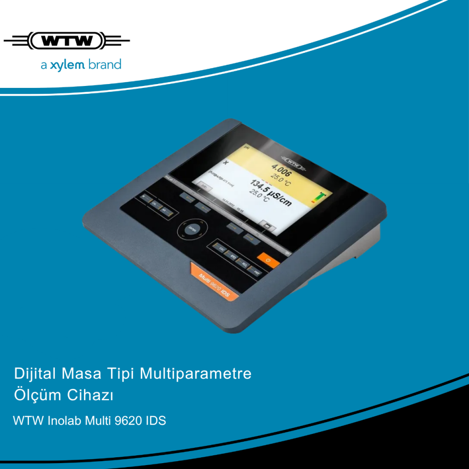 WTW inoLab Multi 9620 IDS Masa Tipi pH/İletkenlik Ölçer/Oksijen ölçer