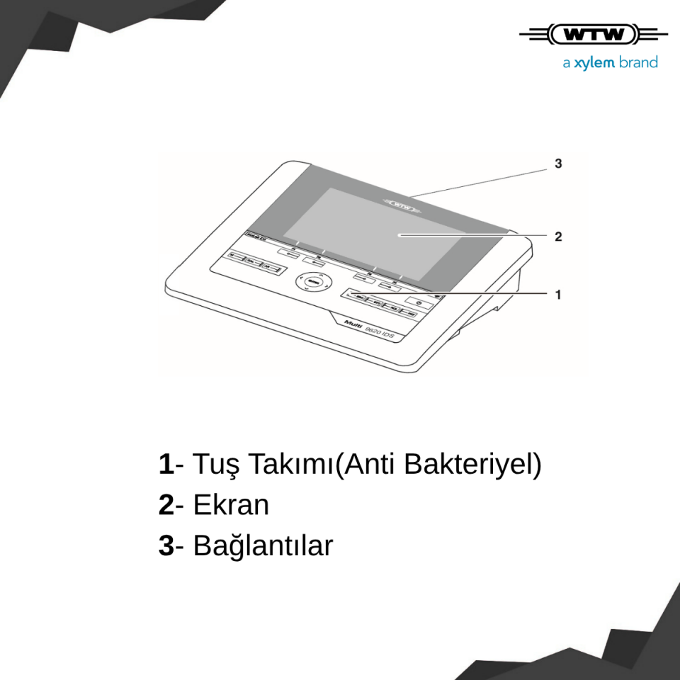 WTW inoLab Multi 9620 IDS Masa Tipi pH/İletkenlik Ölçer/Oksijen ölçer