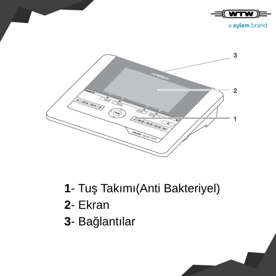 WTW inoLab Multi 9630 IDS Masa Tipi pH/iletkenlik/Oksijen Ölçer