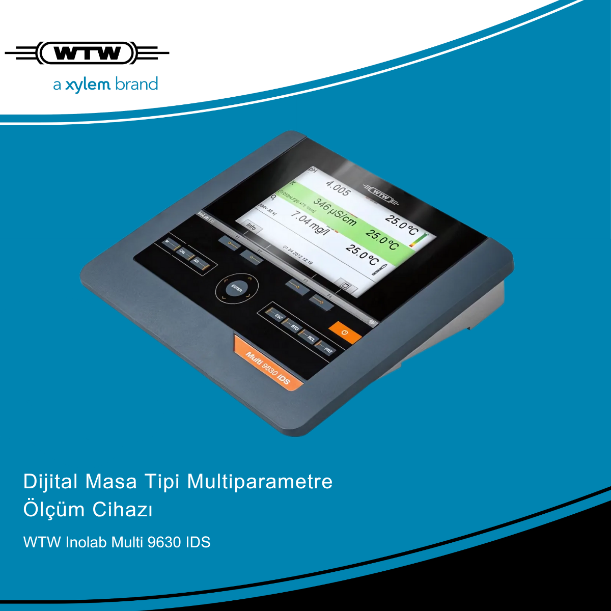 WTW inoLab Multi 9630 IDS Masa Tipi pH/iletkenlik/Oksijen Ölçer