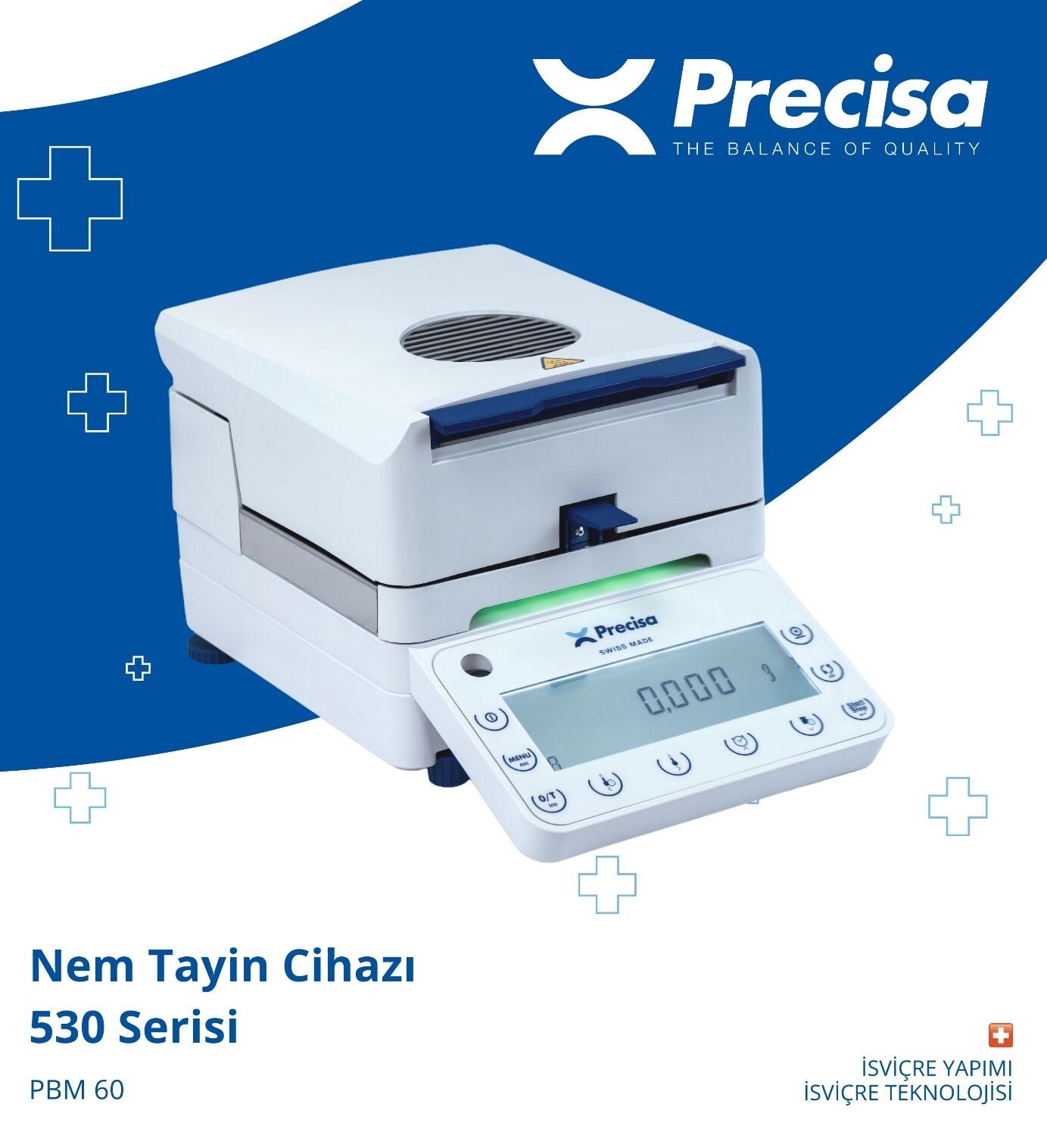 PRECISA PBM 60 Nem Tayin Cihazı - 124 gr/1 mg & 50°C – 230°C
