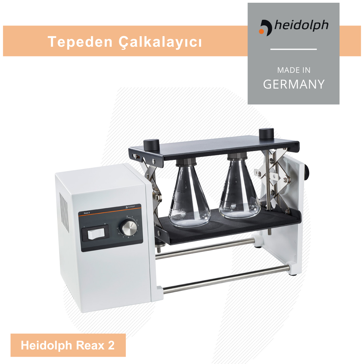 HEIDOLPH Hei-SHAKE Reax 2 Üstten Çalkalayıcı - 20 – 200 rpm