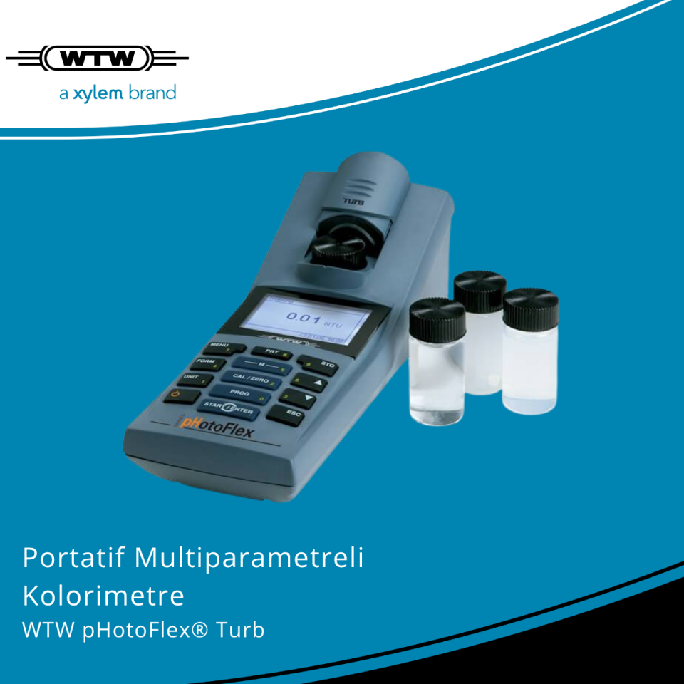 WTW pHotoFlex Turb Portatif Multiparametreli Kolorimetre - ±0.01 pH/±0.01 NTU/FNU