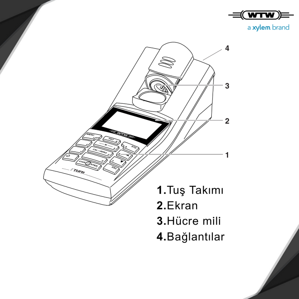 WTW pHotoFlex Turb/Set Portatif Multiparametreli Kolorimetre - ±0.01 pH/±0.01 NTU/FNU