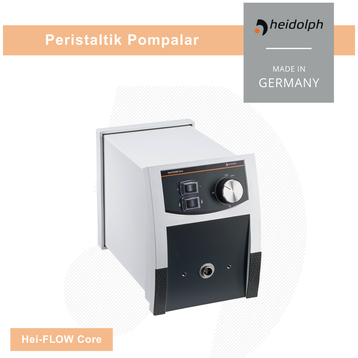 HEIDOLPH Hei-FLOW Core Peristaltik Pompa 10–120 rpm & 50–600 rpm 120 rpm