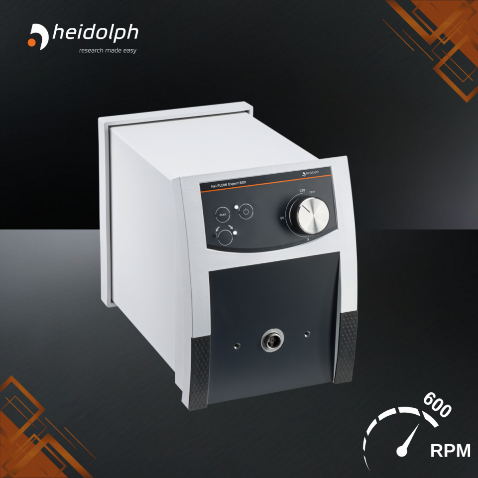 HEIDOLPH Hei-FLOW Expert Peristaltik Pompa 5-120 rpm & 24-600 rpm 600 rpm