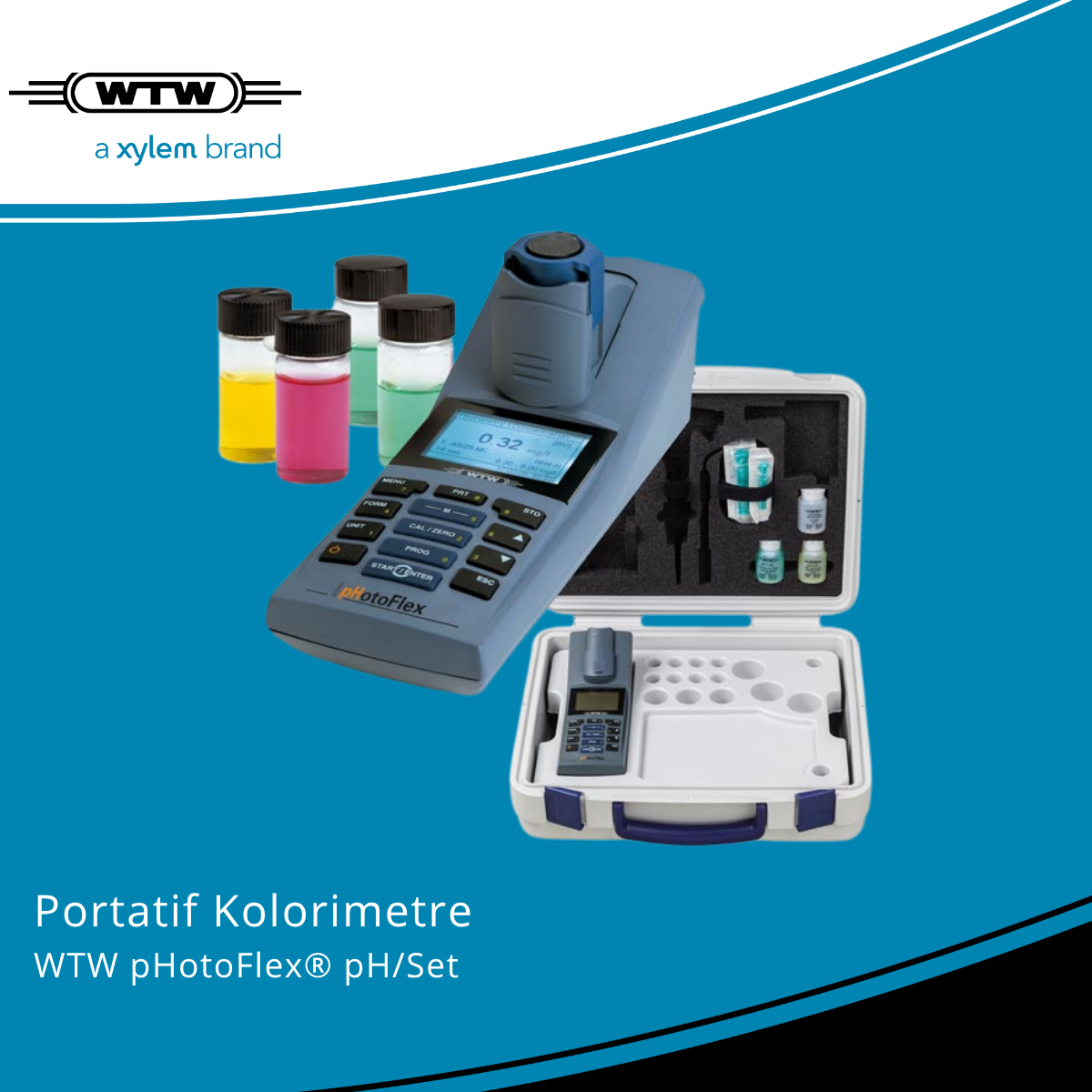 WTW pHotoFlex pH/Set Portatif Kolorimetre – ± 0.01 pH