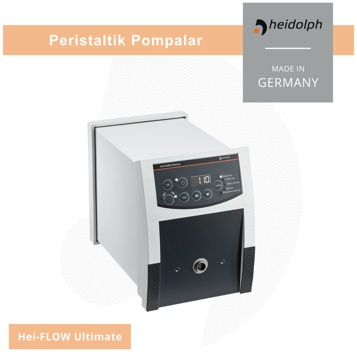 HEIDOLPH Hei-FLOW Ultimate Peristaltik Pompa 5-120 rpm & 24-600 rpm 600 rpm