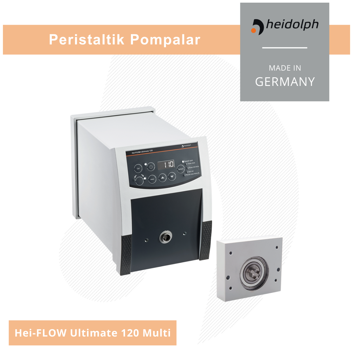 HEIDOLPH Hei-FLOW Ultimate 120 Multi Peristaltik Pompa 5-120 rpm