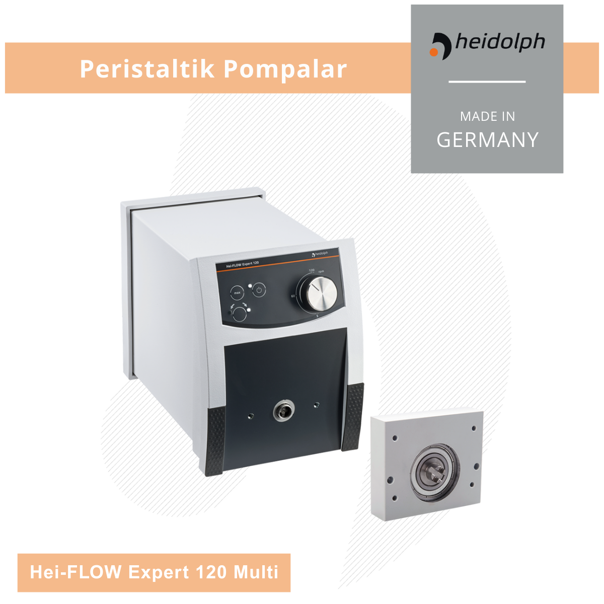 HEIDOLPH Hei-FLOW Expert 120 Multi Peristaltik Pompa 5-120 rpm