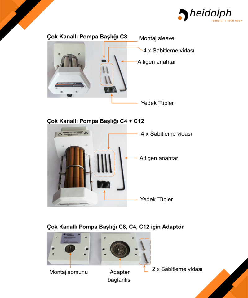 HEIDOLPH Hei-FLOW Core 120 Multi Peristaltik Pompa 5-120 rpm