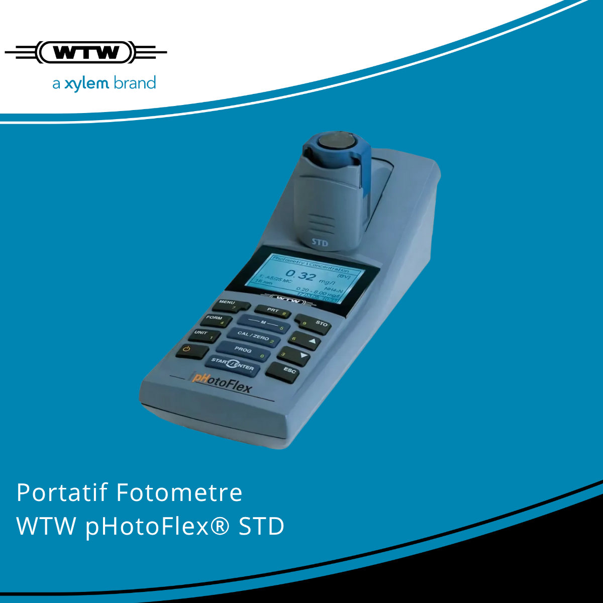 WTW pHotoFlex STD Kolorimetre -2.000 ... +2.000 Abs & 1 ... 150 %