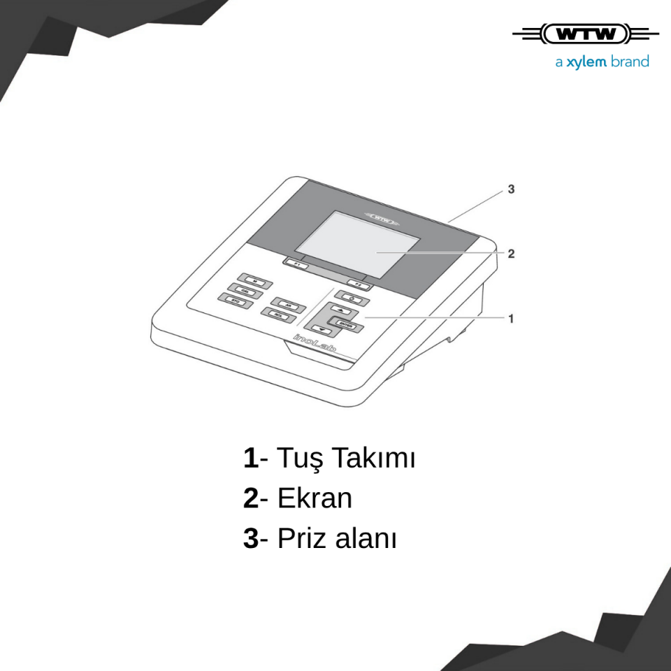 WTW inoLab pH/ION 7320 ±0.005 Doğruluk & ± 0.3 mV / ± 1 mV