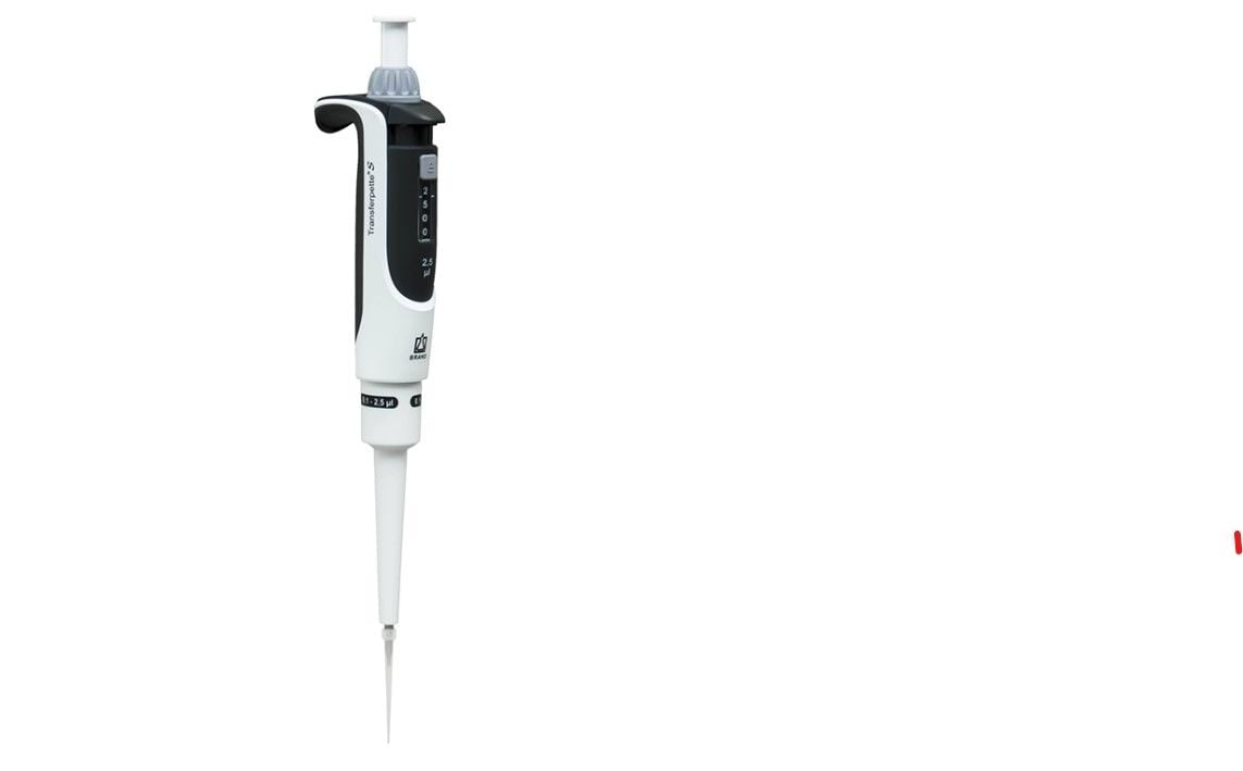 BRAND Transferpette® S 0.1-2.5 µL Ayarlanabilir Otomatik Pipet 705869 Nano-cap
