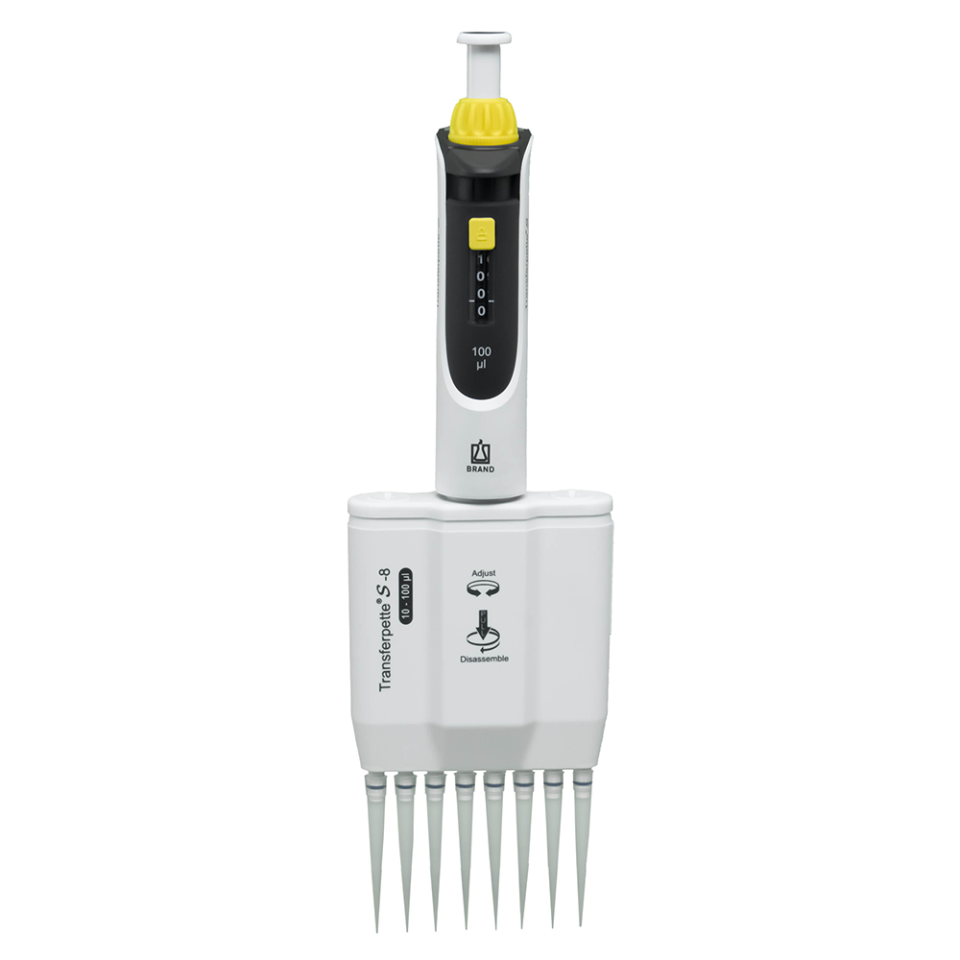 Brand Transferpette 8 Kanallı Dijital Pipet 5-50 µl 703706