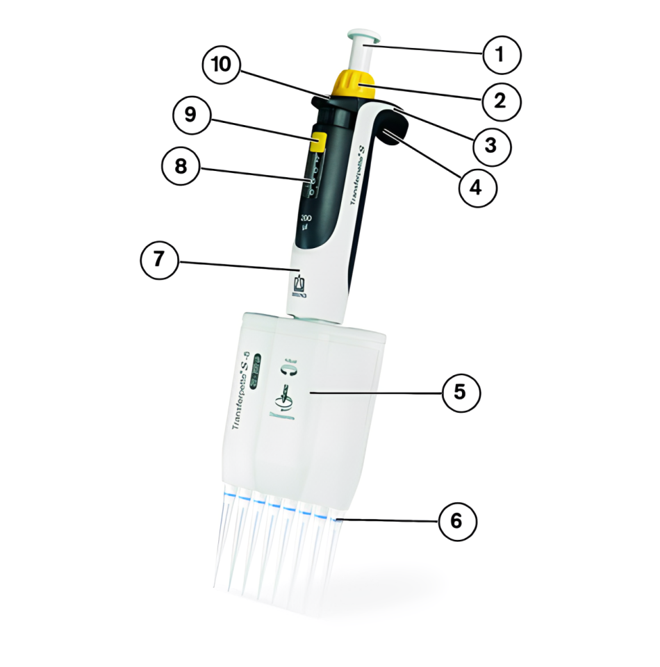 Brand Transferpette 12 Çok Kanallı Dijital Pipet 10 – 100 µl 703728