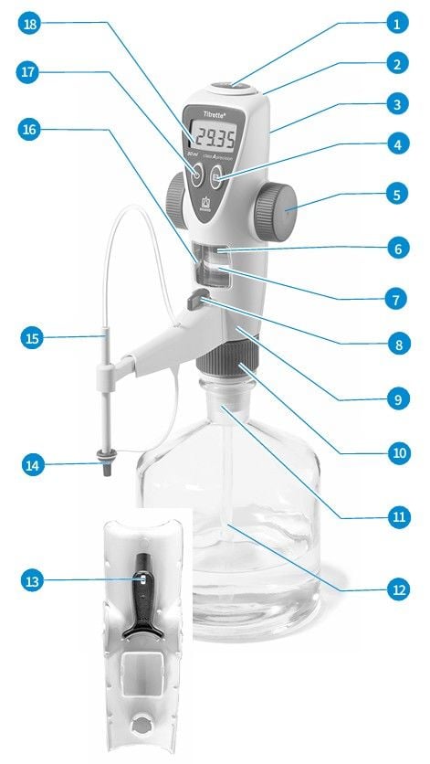 Brand Titrette Dijital Büret Ayarlı Pipet 10 mL