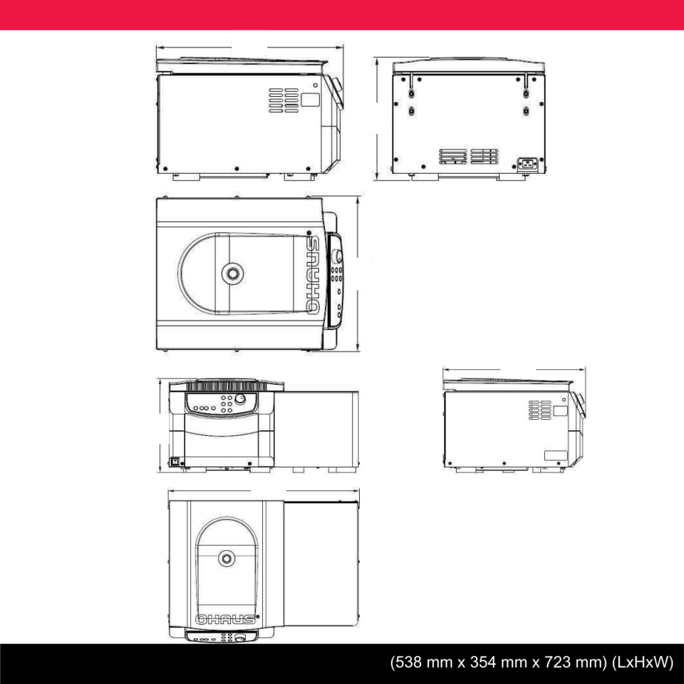 OHAUS FC5816R Soğutmalı Santrifüj