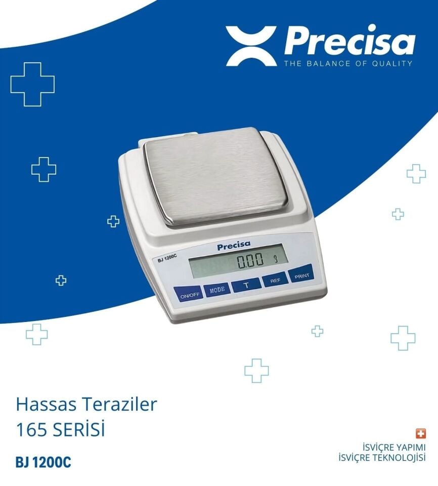 PRECISA BJ 1200C Hassas Terazi – Ultra Hassas Tartım