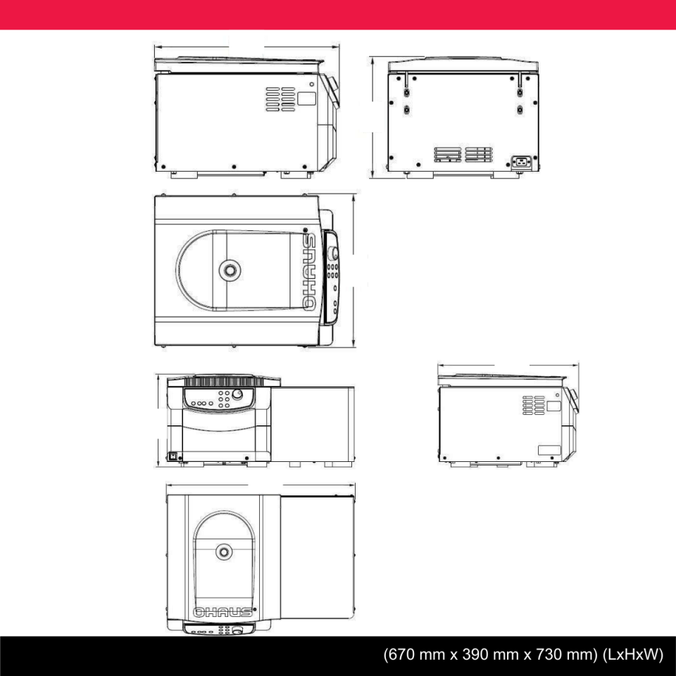 OHAUS FC5916R Soğutmalı Santrifüj