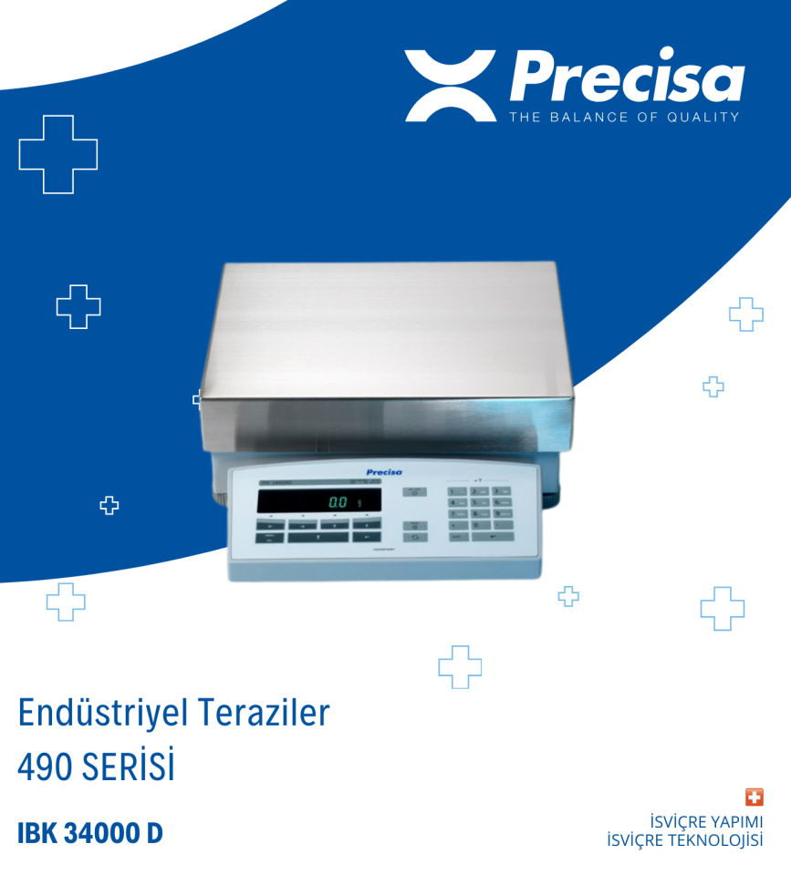 PRECISA IBK 34000D Endüstriyel Terazi - 34.000 g / 0,1 g