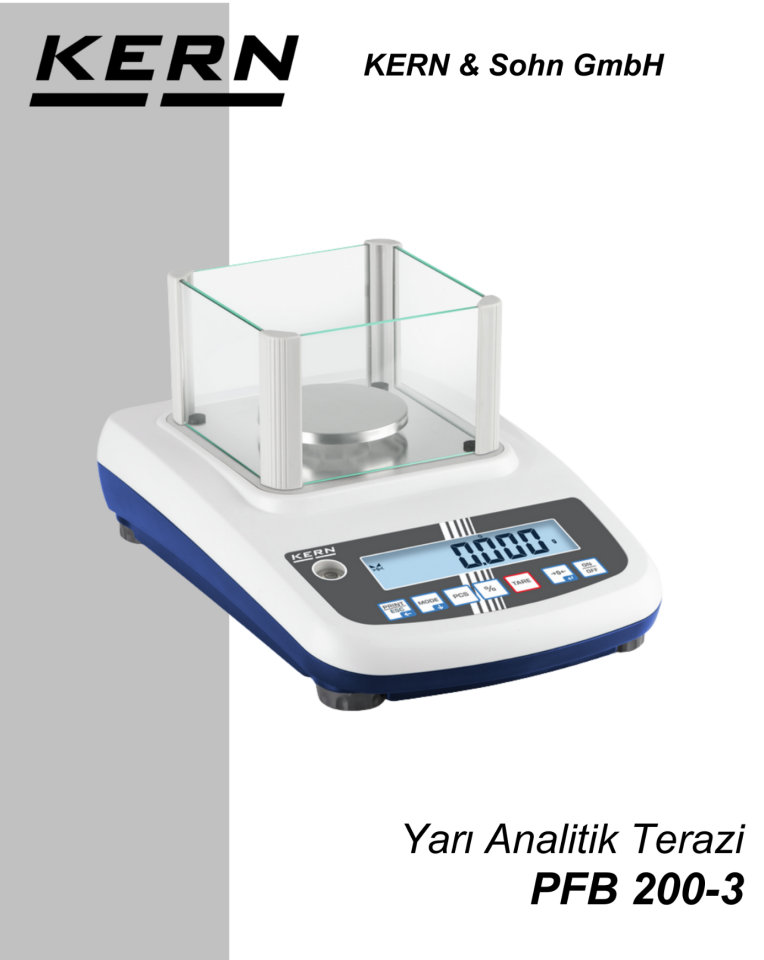 KERN PFB 200-3 Yarı Analitik Terazi