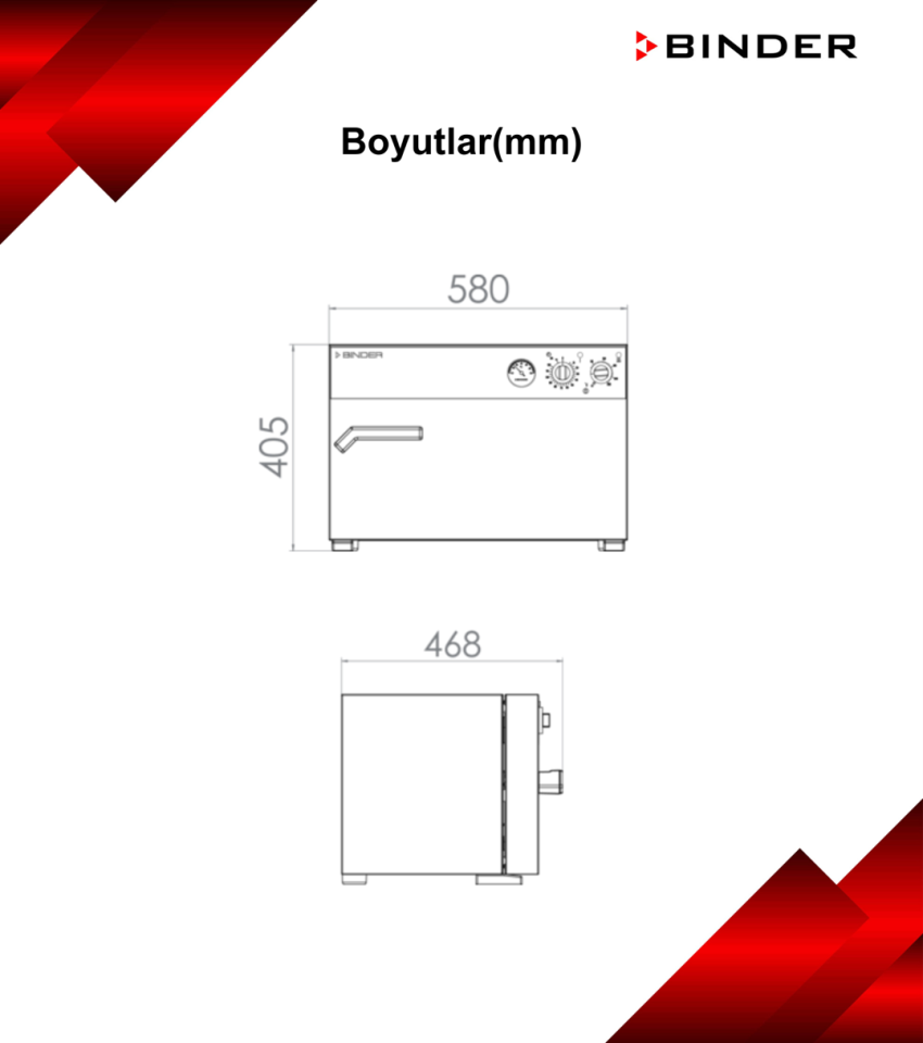 BINDER E 28 Mekanik Ayarlı Etüv