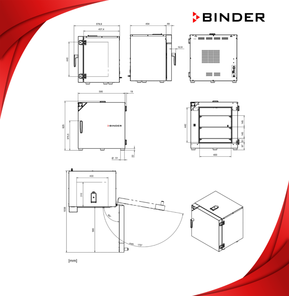 BINDER ED-S 56 Doğal Konveksiyonlu Etüv - APT.line™ Hassasiyet