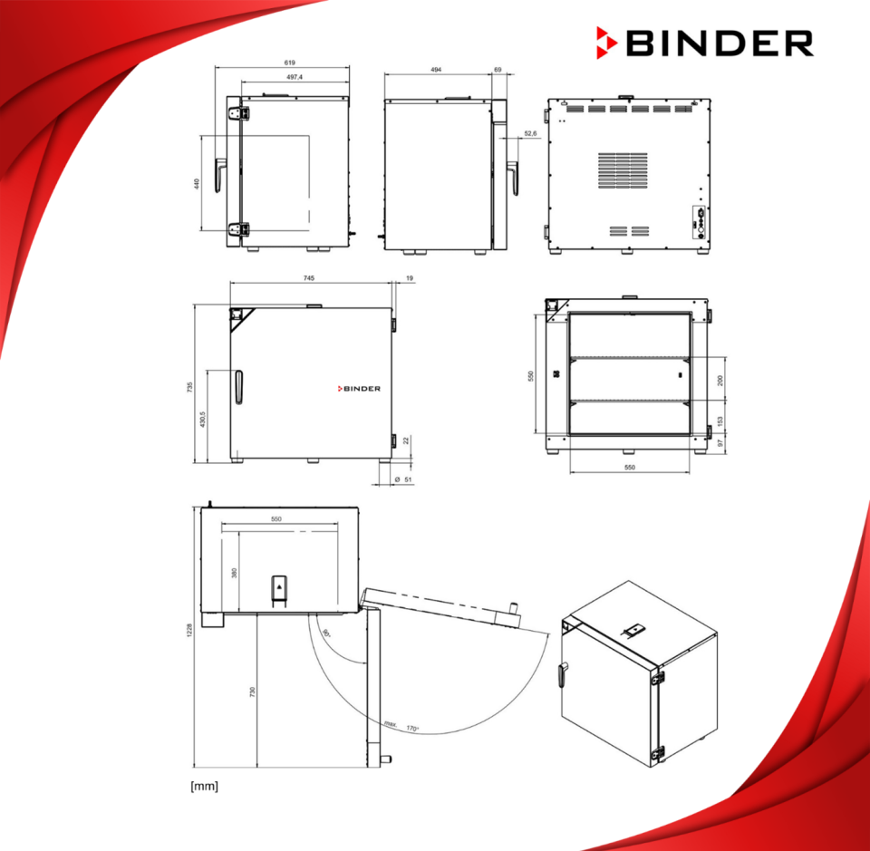 BINDER ED-S 115 Doğal Konveksiyonlu Etüv - APT.line™ Hassasiyet