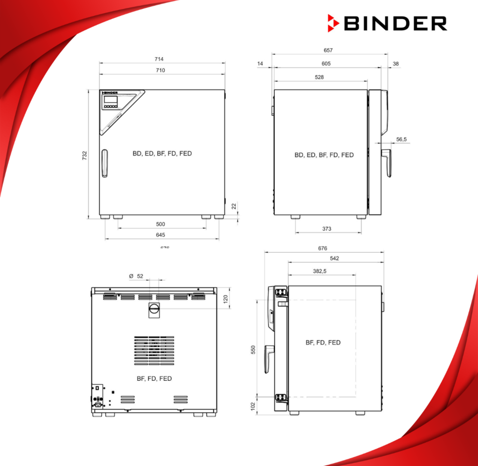 BINDER FD 115 Fanlı Etüv - Zorlanmış Konveksiyonlu