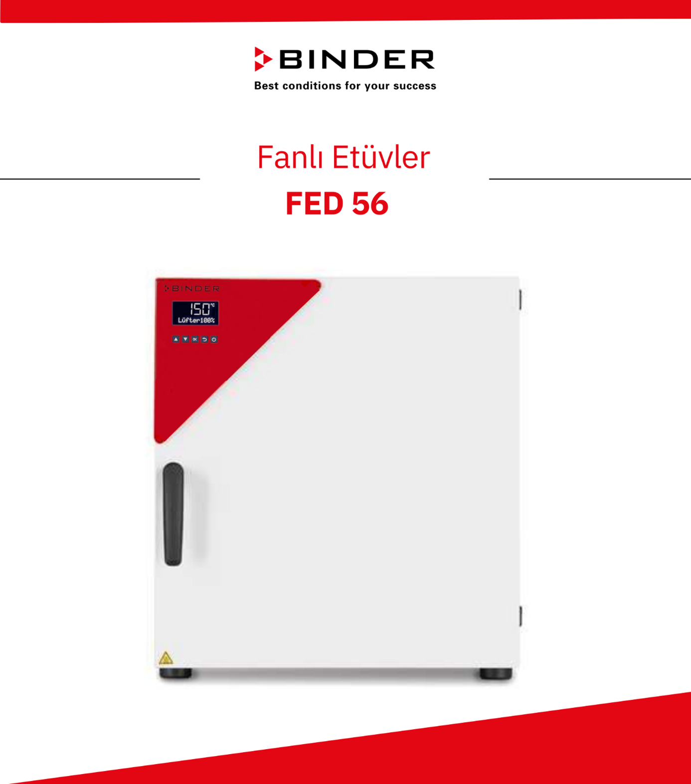 BINDER FED 56 Fanlı Etüv – APT.line™ & PID Kontrol