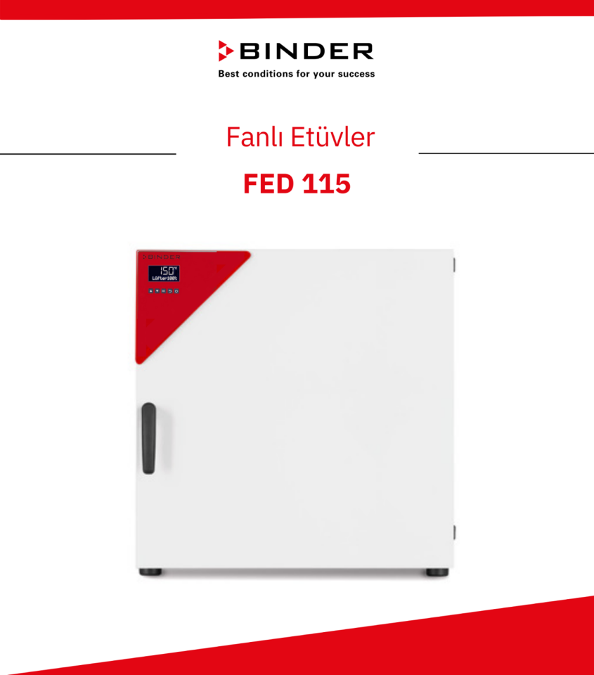 BINDER FED 115 Fanlı Etüv – APT.line™ & PID Kontrol