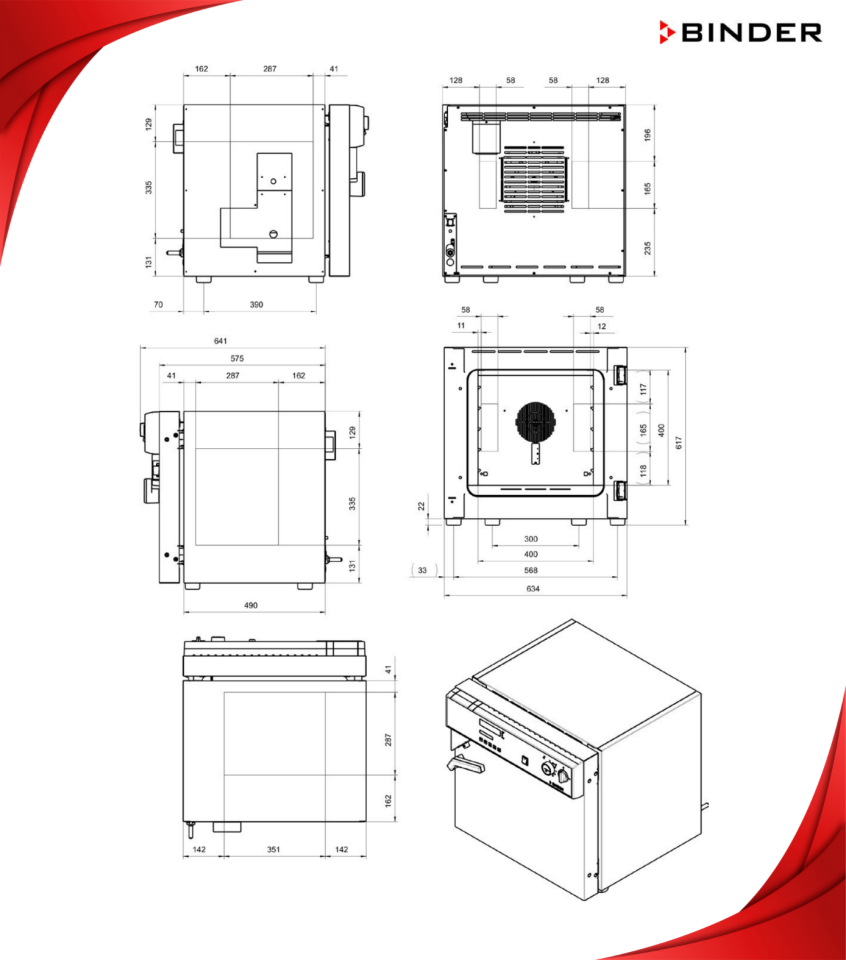 BINDER FP 53 Fanlı Etüv – APT.line™ & Programlanabilir