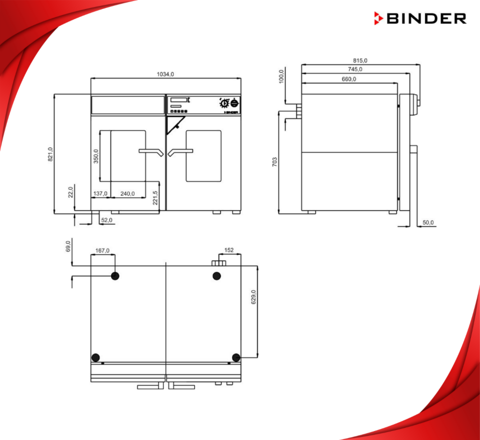 BINDER FP 240 Fanlı Etüv – APT.line™ & Programlanabilir