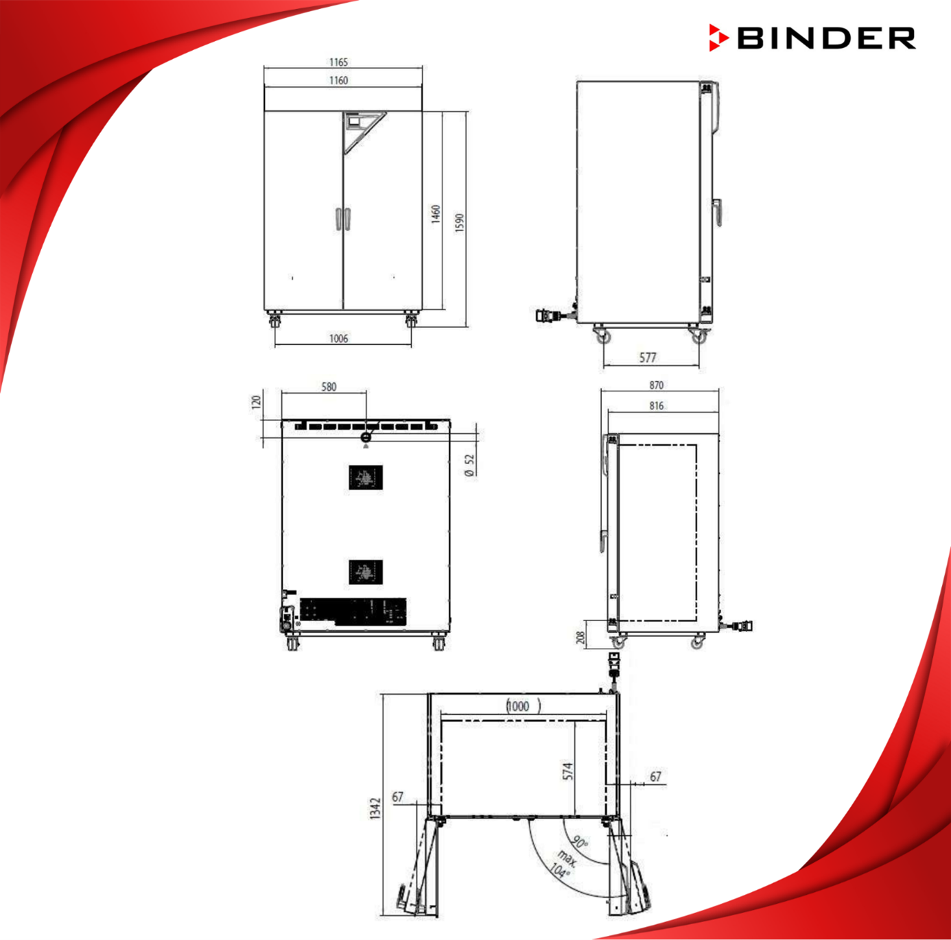BINDER FP 720 Fanlı Etüv – APT.line™ & Programlanabilir