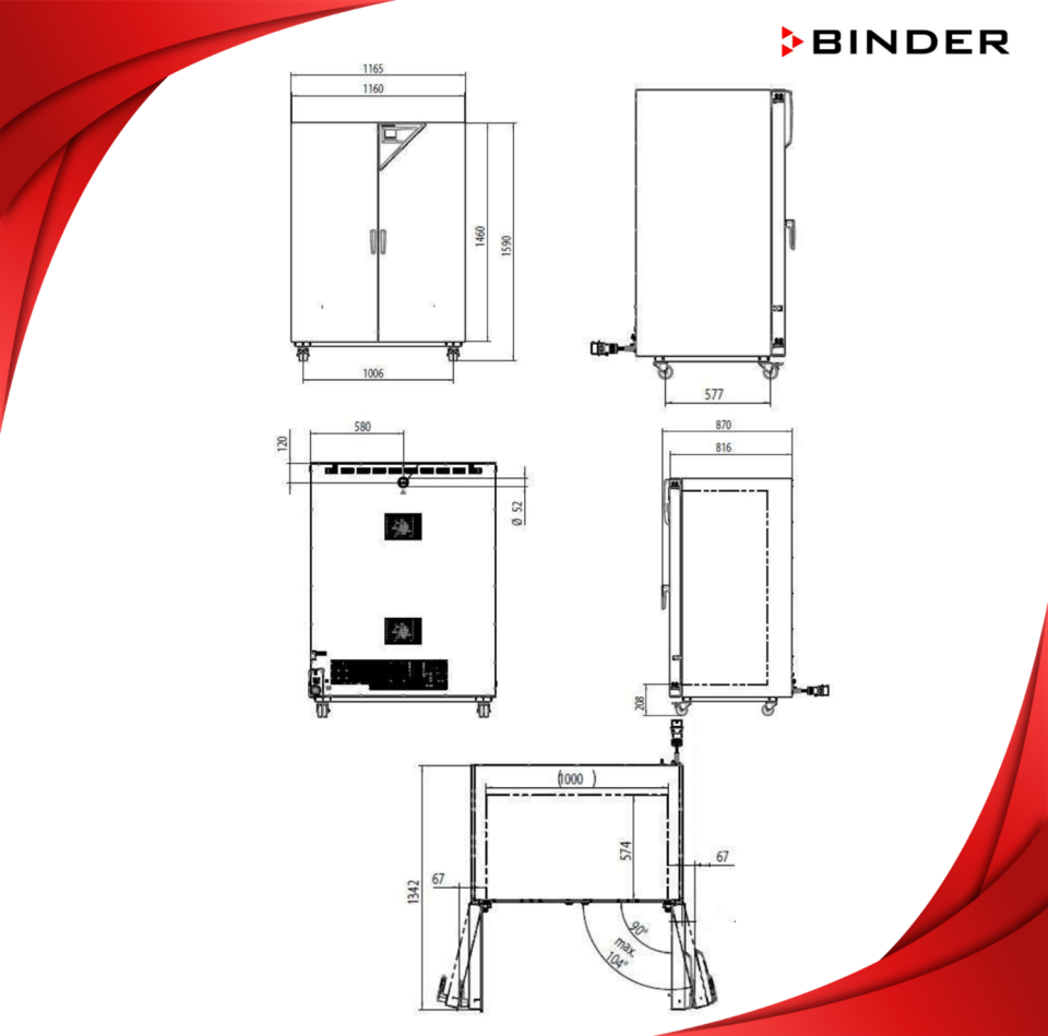 BINDER FP 720 Fanlı Etüv – APT.line™ & Programlanabilir