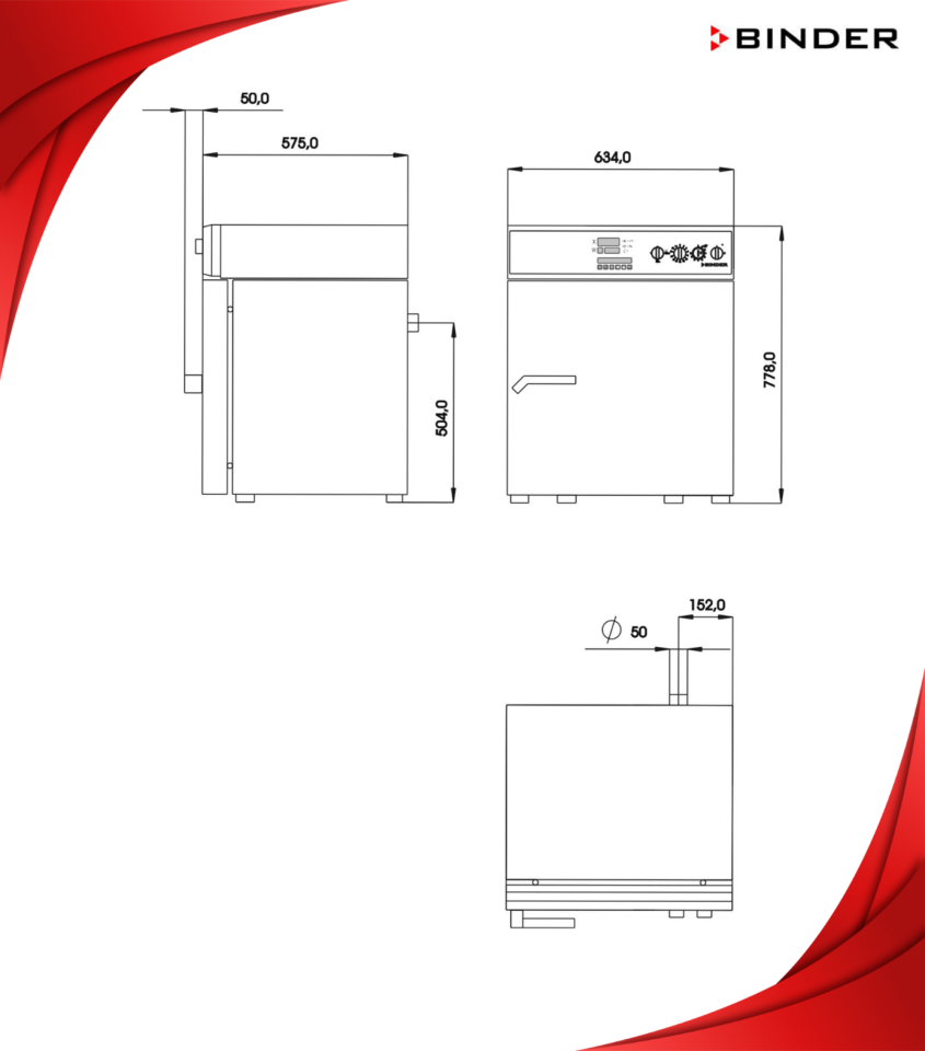 BINDER M 53 Fanlı Etüv – APT.line™ & Programlanabilir