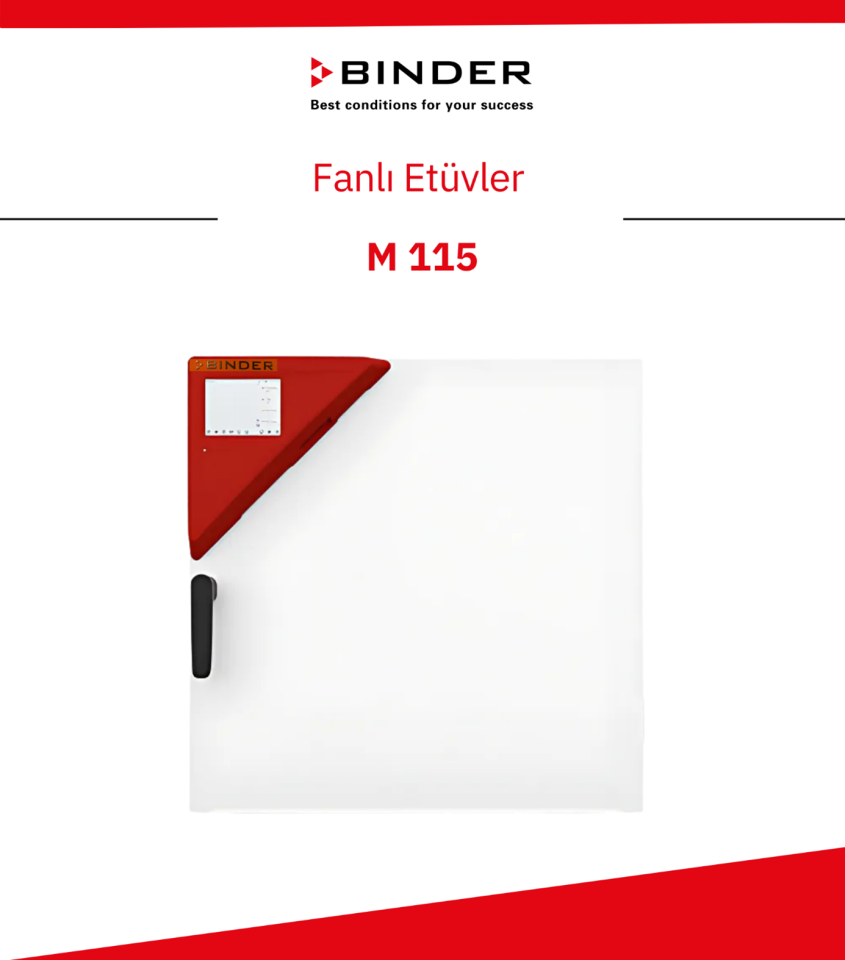 BINDER M 115 Fanlı Etüv – APT.line™ & Programlanabilir