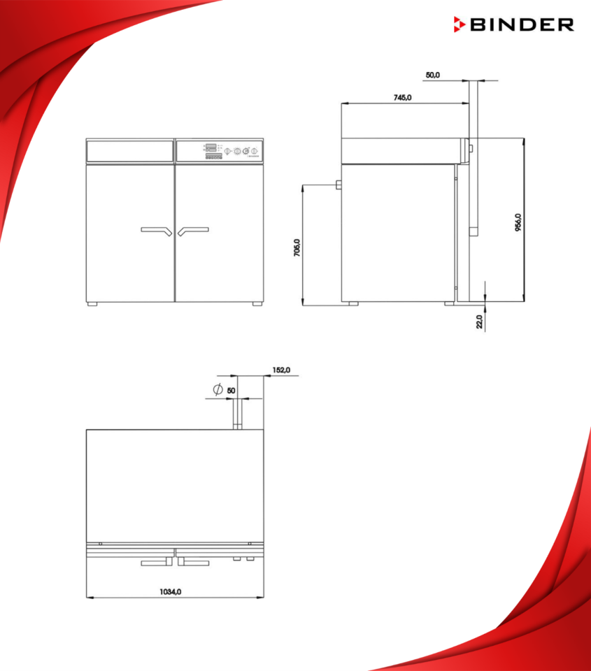 BINDER M 240 Fanlı Etüv – APT.line™ & Programlanabilir