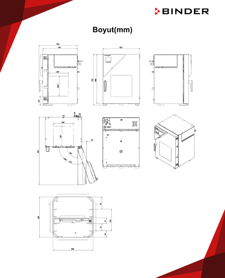 BINDER VD 23 Vakumlu Etüv