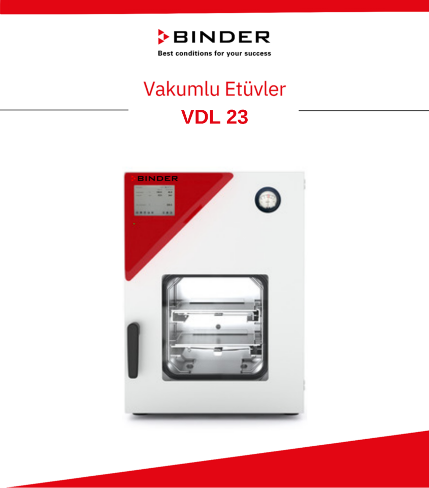 BINDER VDL 23 Vakumlu Etüv - 24 L / +9 °C...110 °C