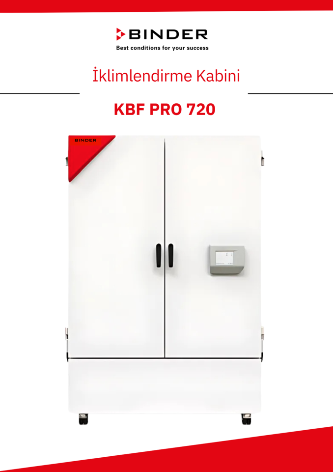 BINDER KBF PRO 720 İklimlendirme Kabini