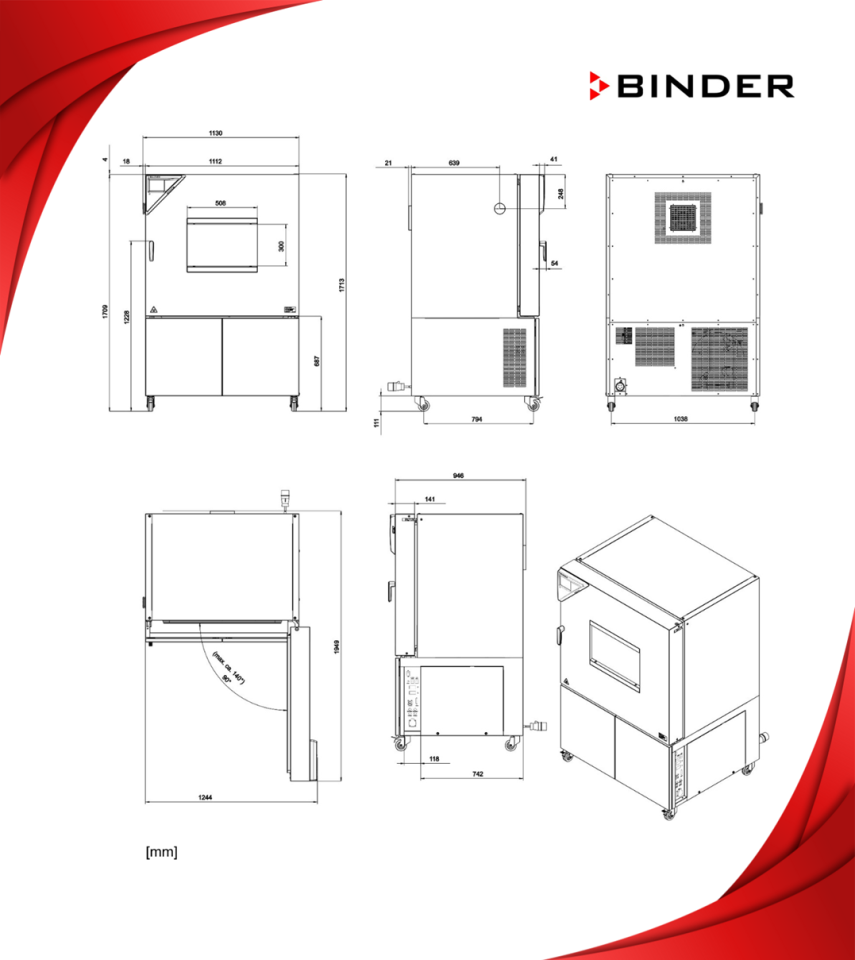 BINDER MK 240 Dinamik İklim Kabini – APT.line™ Isıtma Odası